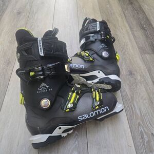 Salomon Quest Access 90 downhill ski boots QST black and neon yellow hike/ride